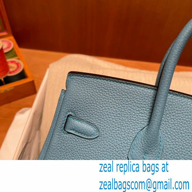 Hermes Birkin 25cm Bag turquoise in Original Togo Leather - Click Image to Close