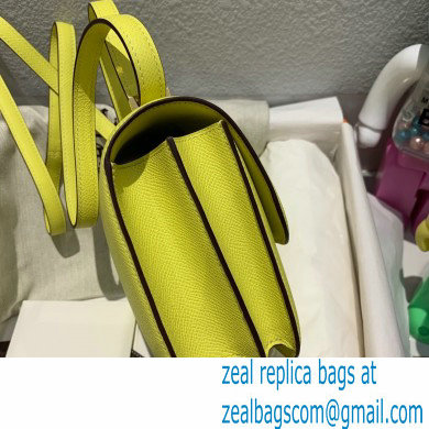 Hermes Constance 18 in original Epsom Leather lemon yellow with gold Hardware