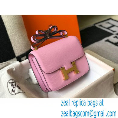 Hermes Constance Mini/MM Bag in Epsom Leather mauve with Gold Hardware