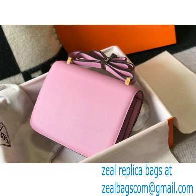 Hermes Constance Mini/MM Bag in Epsom Leather mauve with Gold Hardware - Click Image to Close