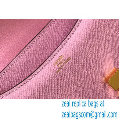 Hermes Constance Mini/MM Bag in Epsom Leather mauve with Gold Hardware - Click Image to Close