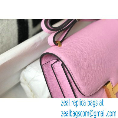 Hermes Constance Mini/MM Bag in Epsom Leather mauve with Gold Hardware