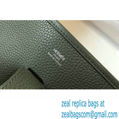 Hermes Evelyne III PM Bag Almond Green with Silver Hardware