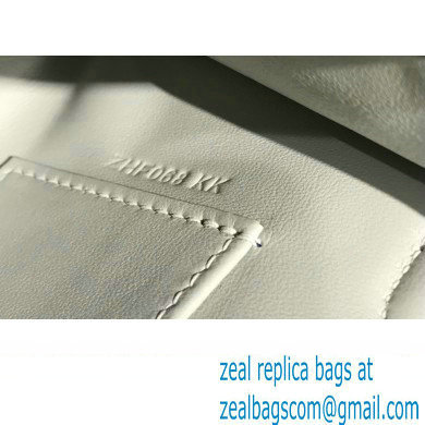 Hermes Mini Kelly 22 Pochette Bag Pearl Grey in Swift Leather with Gold Hardware