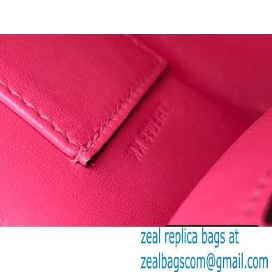 Hermes Mini Kelly 22 Pochette Bag Rouge Pink in Swift Leather with Gold Hardware - Click Image to Close