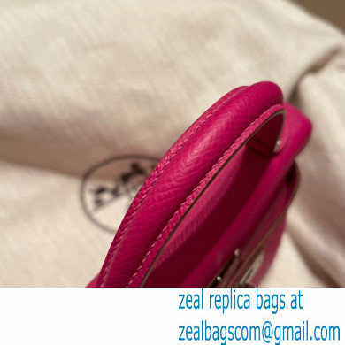 Hermes Mini Kelly II Handbag rose pourpre original epsom leather - Click Image to Close