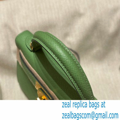 Hermes Mini Kelly II Handbag vert criquet original epsom leather - Click Image to Close