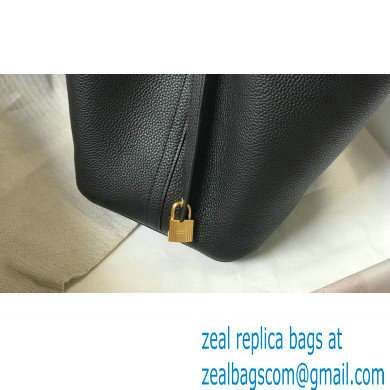 Hermes Picotin Lock 18/22 Bag Black with Gold Hardware - Click Image to Close