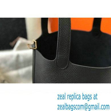 Hermes Picotin Lock 18/22 Bag Black with Gold Hardware