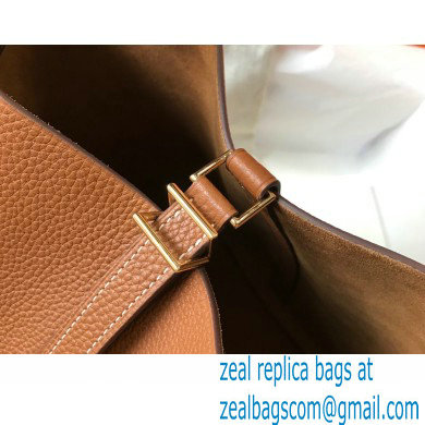 Hermes Picotin Lock 18/22 Bag Brown with Gold Hardware - Click Image to Close