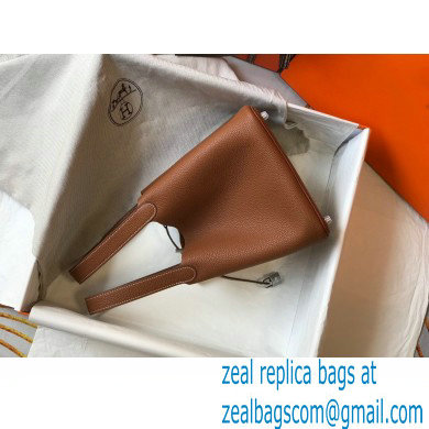 Hermes Picotin Lock 18/22 Bag Brown with Silver Hardware