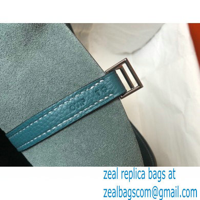Hermes Picotin Lock 18/22 Bag Denim Blue with Silver Hardware