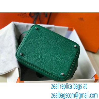 Hermes Picotin Lock 18/22 Bag Emerald Green with Silver Hardware