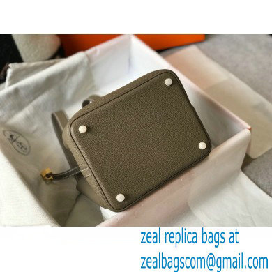 Hermes Picotin Lock 18/22 Bag Etoupe with Gold Hardware