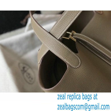 Hermes Picotin Lock 18/22 Bag Etoupe with Gold Hardware