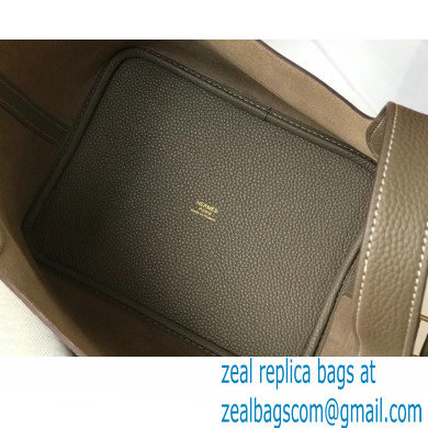 Hermes Picotin Lock 18/22 Bag Etoupe with Gold Hardware