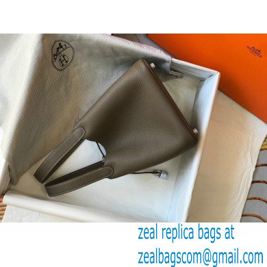 Hermes Picotin Lock 18/22 Bag Etoupe with Silver Hardware