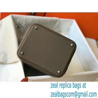 Hermes Picotin Lock 18/22 Bag Etoupe with Silver Hardware