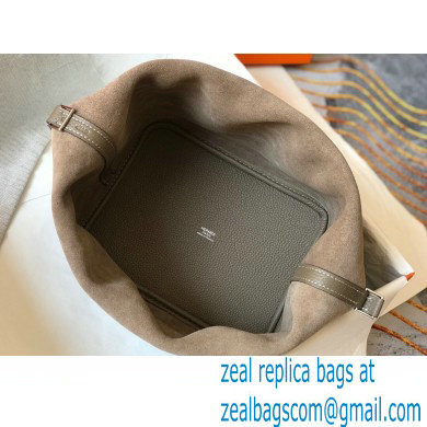 Hermes Picotin Lock 18/22 Bag Etoupe with Silver Hardware