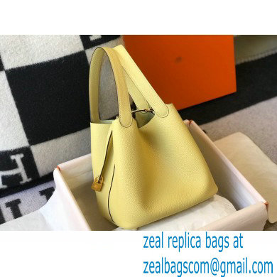 Hermes Picotin Lock 18/22 Bag Light Yellow with Gold Hardware