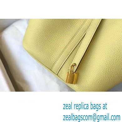 Hermes Picotin Lock 18/22 Bag Light Yellow with Gold Hardware