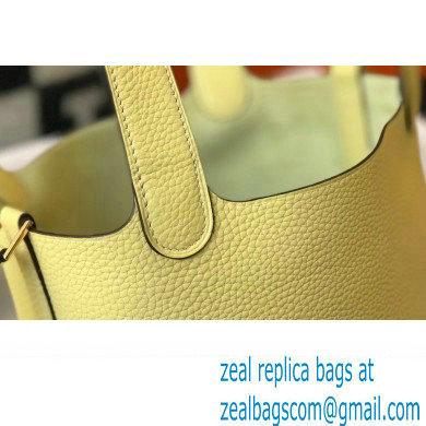 Hermes Picotin Lock 18/22 Bag Light Yellow with Gold Hardware
