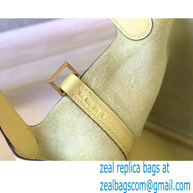 Hermes Picotin Lock 18/22 Bag Light Yellow with Gold Hardware