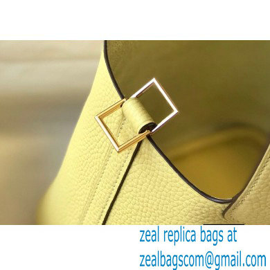 Hermes Picotin Lock 18/22 Bag Light Yellow with Gold Hardware