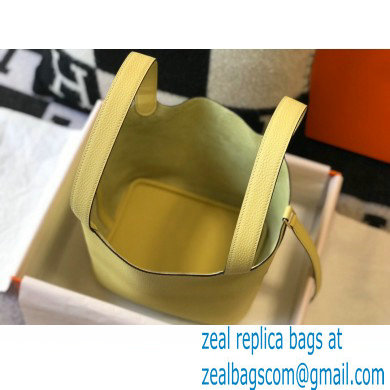 Hermes Picotin Lock 18/22 Bag Light Yellow with Gold Hardware
