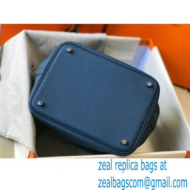 Hermes Picotin Lock 18/22 Bag Royal Blue with Silver Hardware