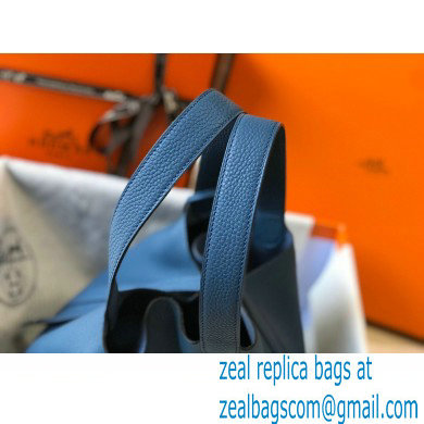 Hermes Picotin Lock 18/22 Bag Royal Blue with Silver Hardware