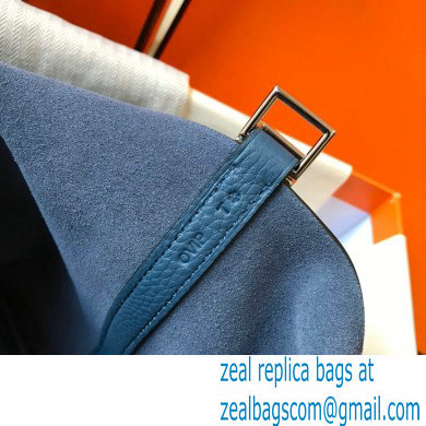 Hermes Picotin Lock 18/22 Bag Royal Blue with Silver Hardware