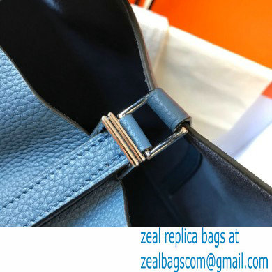 Hermes Picotin Lock 18/22 Bag Royal Blue with Silver Hardware