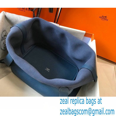 Hermes Picotin Lock 18/22 Bag Royal Blue with Silver Hardware