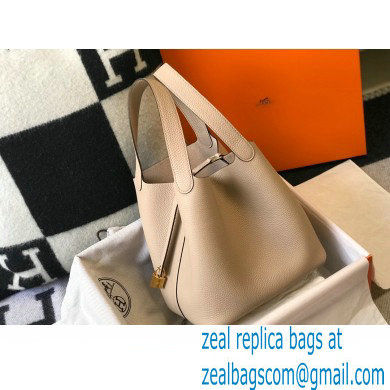 Hermes Picotin Lock 18/22 Bag Trench Grey with Gold Hardware