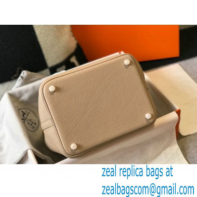 Hermes Picotin Lock 18/22 Bag Trench Grey with Gold Hardware