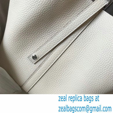 Hermes Picotin Lock 18/22 Bag White with Silver Hardware