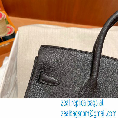 Hermes bicolor Birkin 25cm Bag black/red in Original Togo Leather - Click Image to Close