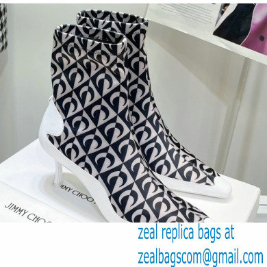 Jimmy Choo x Marine Serre Heel 6.5cm Printed Ankle Boots 2021