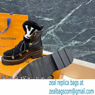 LOUIS VUITTON Beaubourg Ankle Boots 1A8CUQ black - Click Image to Close