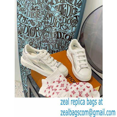 LOUIS VUITTON Time Out Trainers 1A9PZS silver