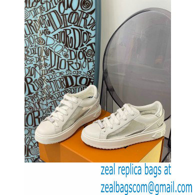 LOUIS VUITTON Time Out Trainers 1A9PZS silver - Click Image to Close