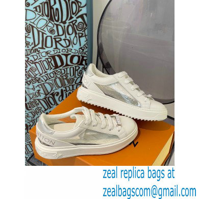 LOUIS VUITTON Time Out Trainers 1A9PZS silver - Click Image to Close