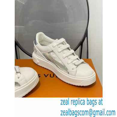 LOUIS VUITTON Time Out Trainers 1A9PZS silver - Click Image to Close