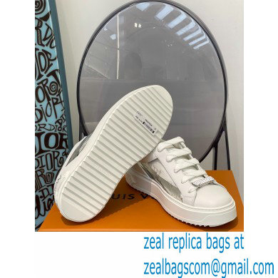 LOUIS VUITTON Time Out Trainers 1A9PZS silver