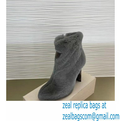 LOUIS VUITTON heel 10cm Silhouette Ankle Boots 1A94RT gray - Click Image to Close