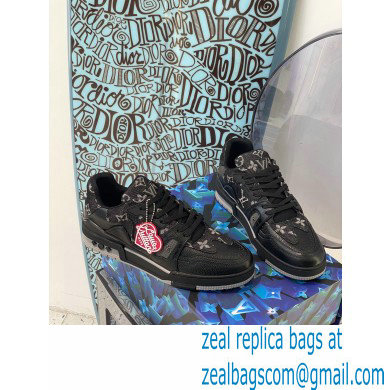 LOUIS VUITTON men's Trainers black 1A9IPN - Click Image to Close