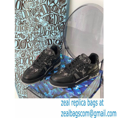 LOUIS VUITTON men's Trainers black 1A9IPN - Click Image to Close