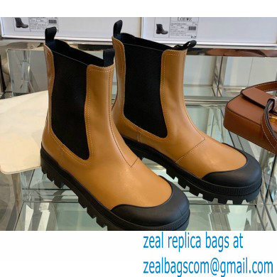 Loewe Chelsea Boots in calfskin Tan 2021 - Click Image to Close