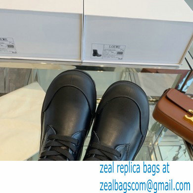 Loewe Combat Boots in calfskin Black 2021